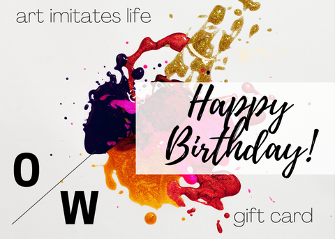 OpenWingStudio GiftCard - Happy Birthday!