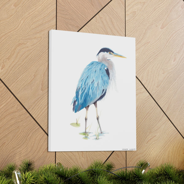 Blue Heron Art Canvas Gallery Print