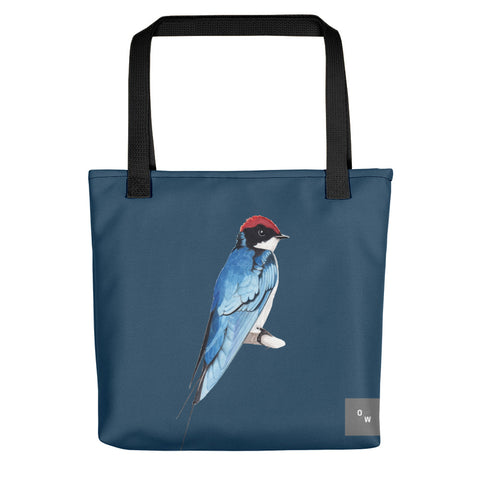 Wire-tailed Swallow Tote bag - Eclipse