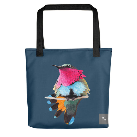 Red-throated Hummingbird Tote bag - Eclipse