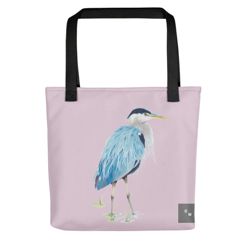 Blue Heron Tote bag - Pale Twilight