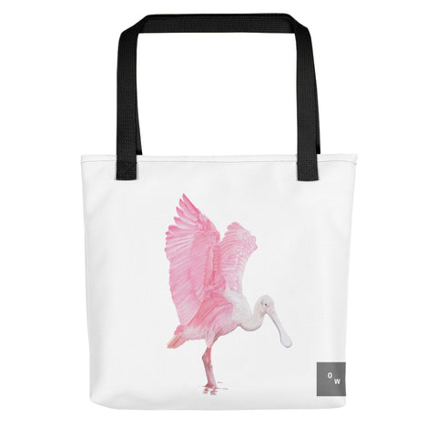 Roseate Spoonbill Tote bag - White