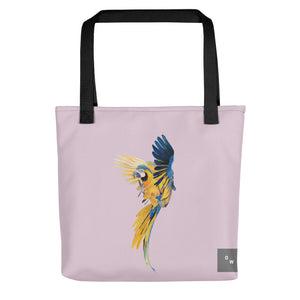 Blue Gold Macaw Tote bag - Pale Twilight
