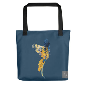 Blue Gold Macaw Tote bag - Eclipse