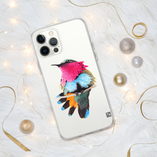 Ruby-throated Hummingbird iPhone Case - Clear