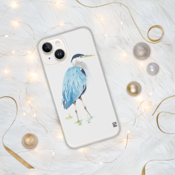 Blue Heron iPhone Case - Whisper Gray