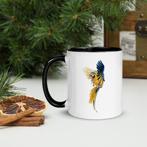 Blue Gold Macaw Ceramic Mug
