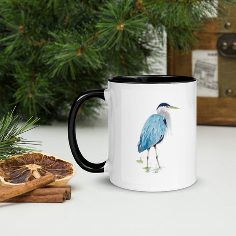 Blue Heron Ceramic Mug
