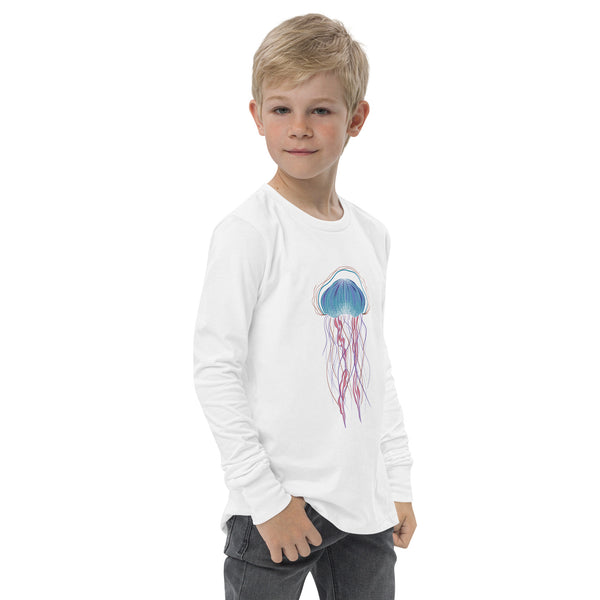 Jellyfish - Youth long sleeve Unisex tee - 4 colors