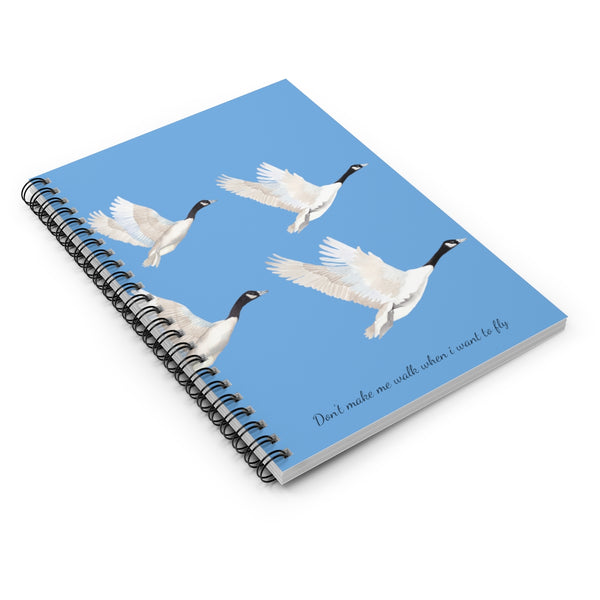 Canada Geese Duo Watercolor Art Cover - Spiral Notebook